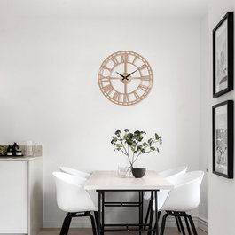 Wallity Reloj de Pared Metálico Decorativo - Cobre